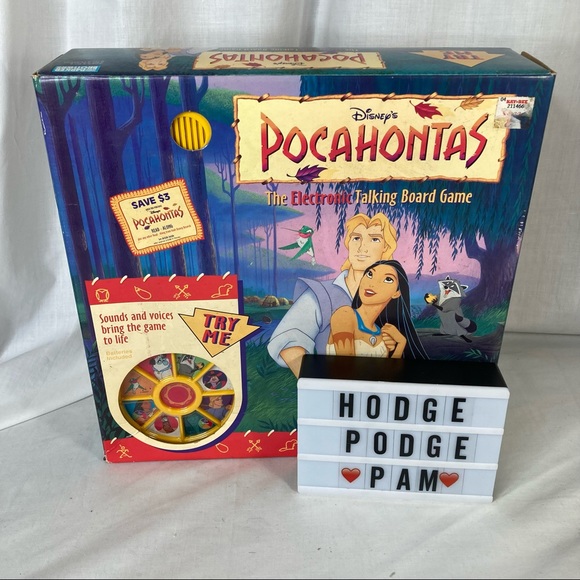 Pocahontas Disney Electronic Talking Board Game 1994 Unopened Parker Brothers - Picture 9 of 10